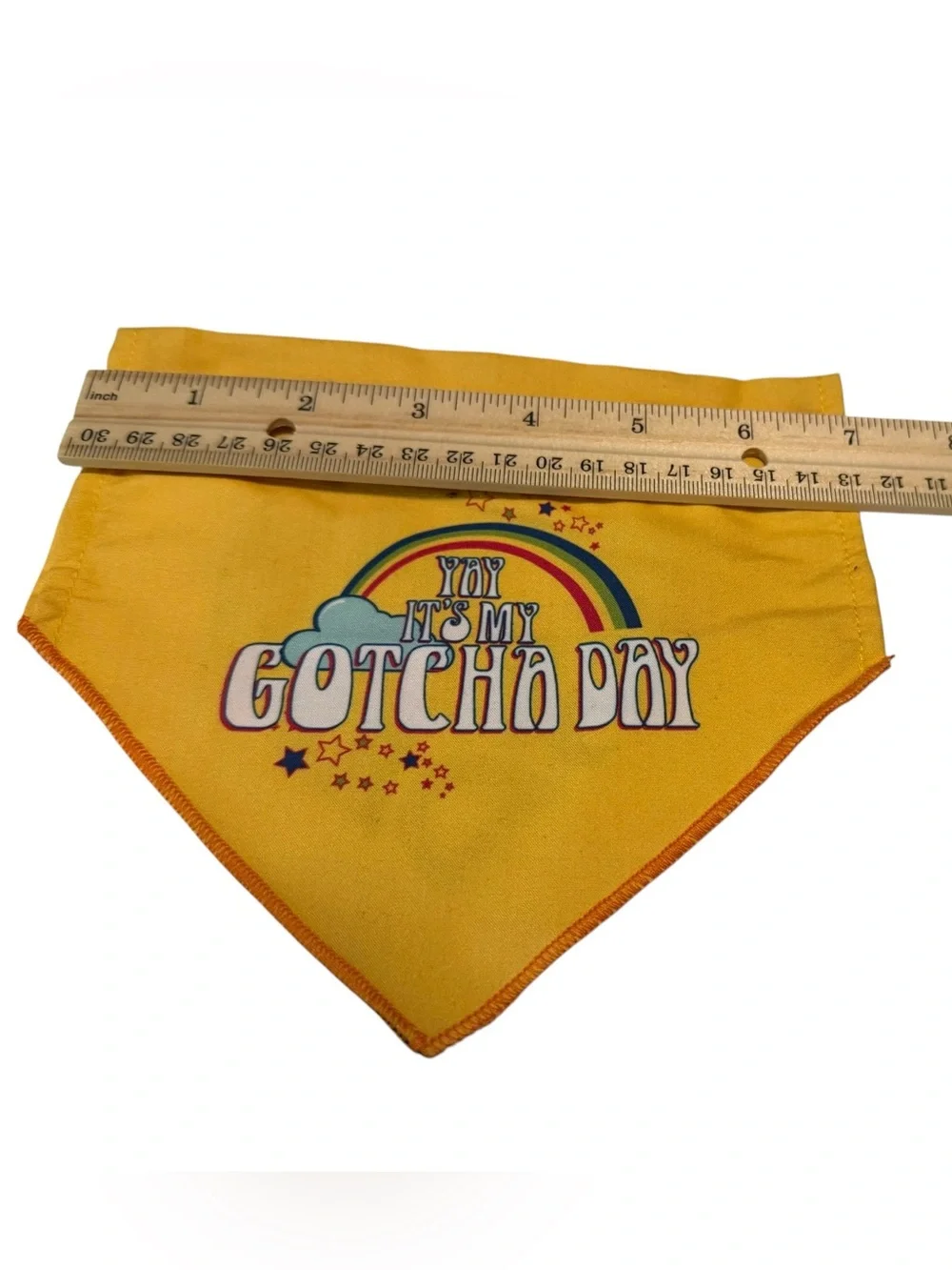 Gotcha Day Special Day Reversible Small Dog Collar Rainbow Bandana XS/S